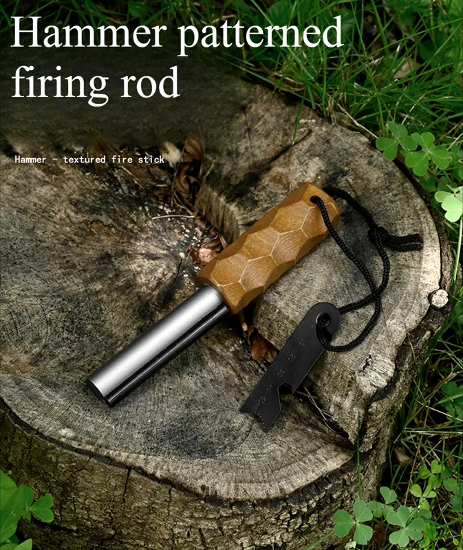 Magnesium Fire Starter - 2025 Neues Outdoor-Camping-Multifunktions-Feuerstein-Magnesium-Stick, tragbares Camping-Feuer-EDC-Werkzeug