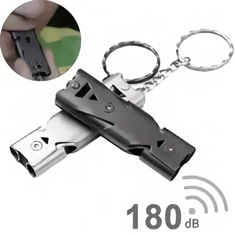 Emergency Whistle Loud - Überlebenspfeife, Schlüsselanhänger, lauter Notfall-Sicherheitsalarm für Outdoor-Camping,