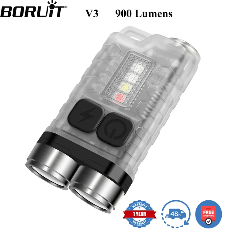Fishing Kit Compact - BORUiT V3 LED-Schlüsselanhänger, tragbare 900 lm