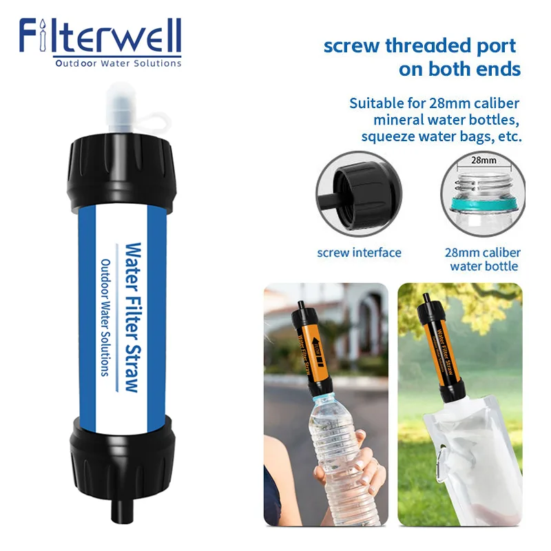 Water Purification Straw - Filterwell Camping Filter Wasser Stroh Mini