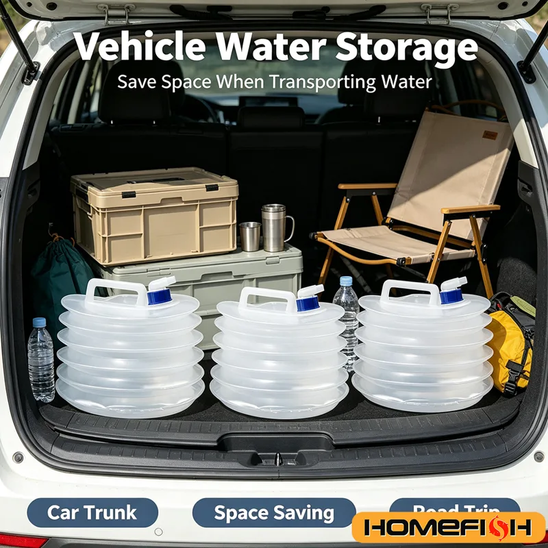 Water Bag Collapsible - Tragbarer Zusammenklappbarer Wasserspeicherbehälter 5/10/15L Faltbarer Tank