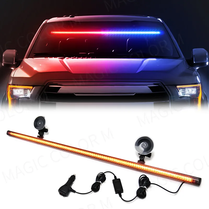 Sos Light Strobe - 96 LED 3030 Perlen Frontscheiben-Auto-Stroboskoplampe Verkehrssignal