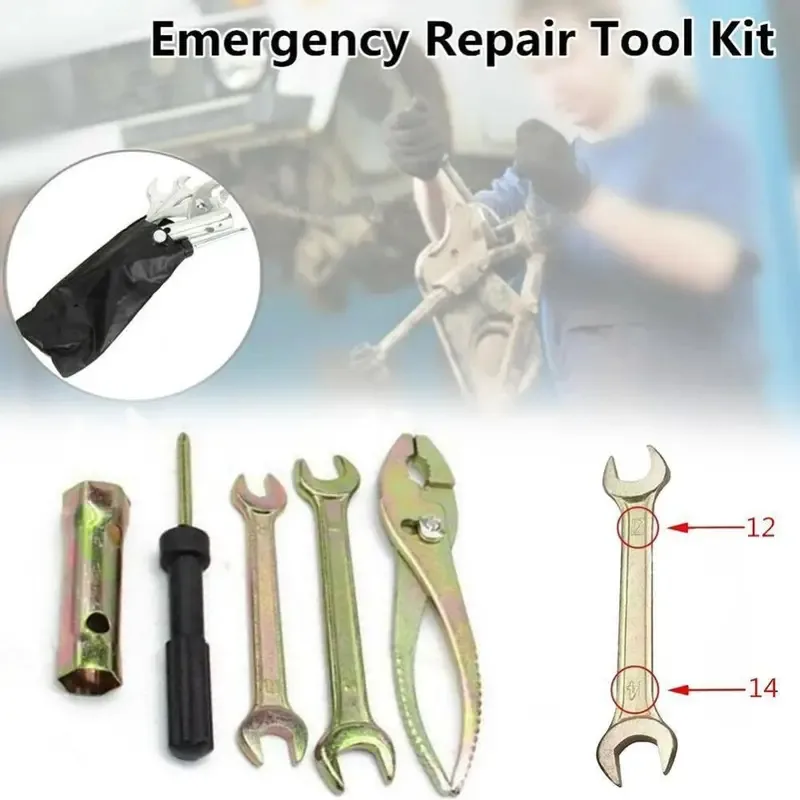 Multi Tool Plier - Motorrad-Reparaturwerkzeug aus Aluminiumlegierung, Multifunktionaler Zündkerzen-Steckschlüssel-Entferner, Universelle