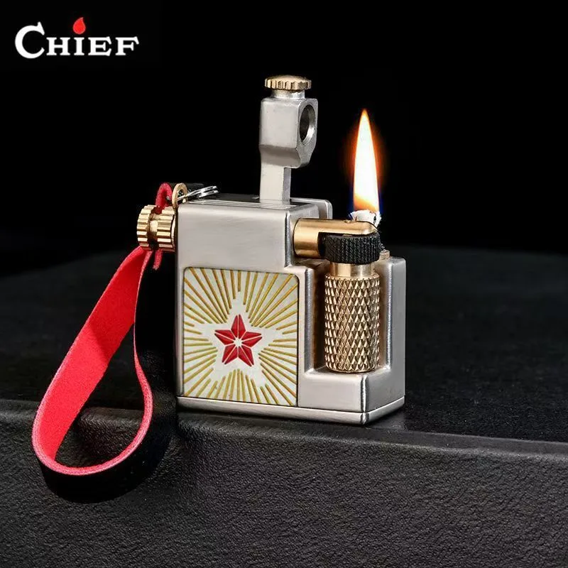 Fire Starting Kit - CHIEF 715 Mini-Feuerzeug mit quadratischem Feuerstein,