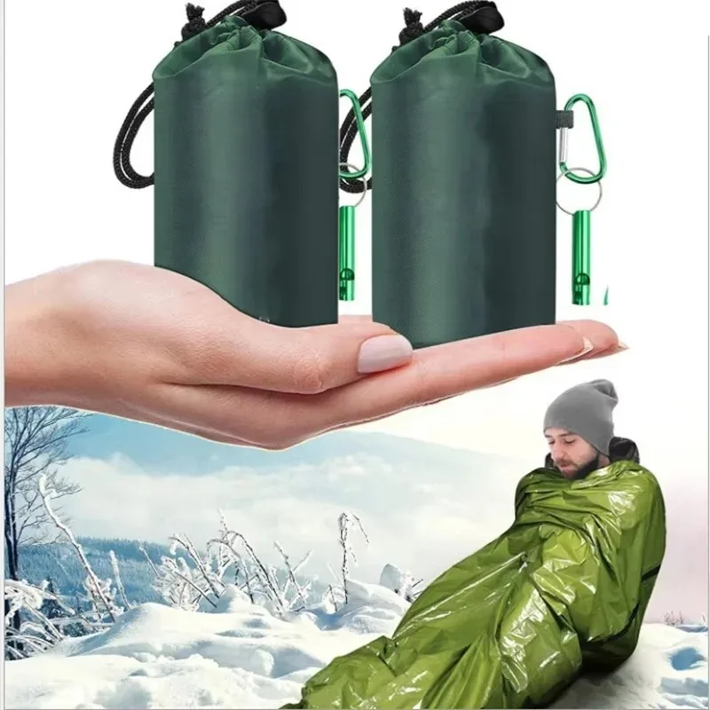 Bivy Bag Emergency - Tragbarer Wasserdichter Notfall-Überlebens-Schlafsack Wander- und Campingausrüstung