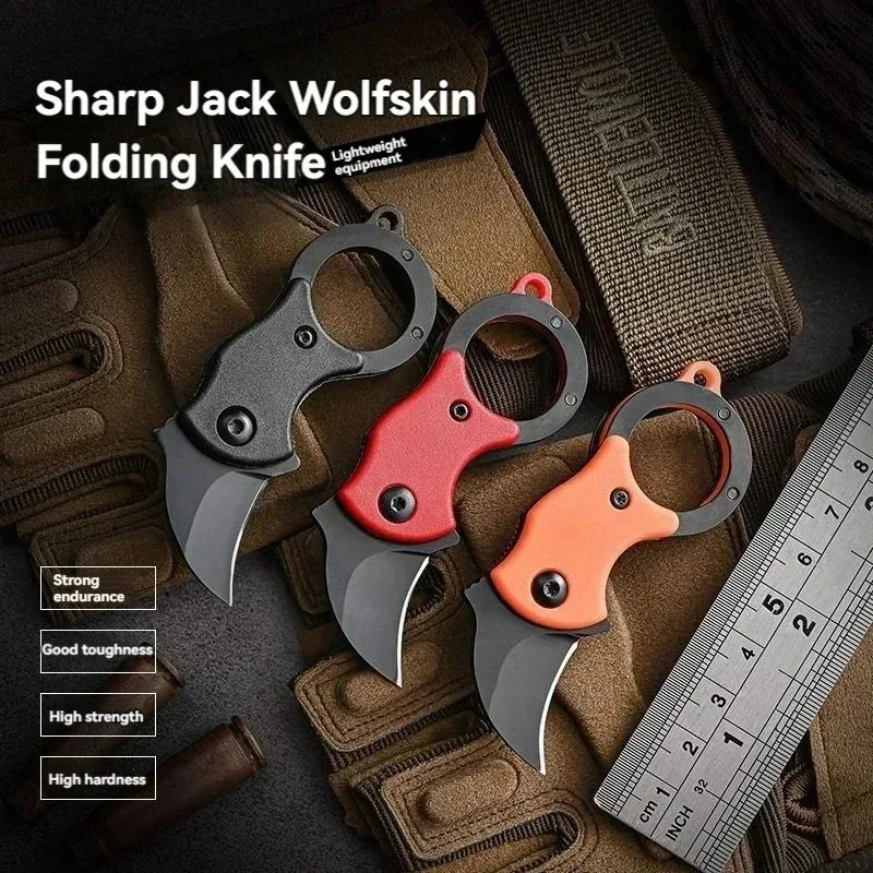 Bushcraft Knife Fixed - Mini-Taschenmesser aus Edelstahl, Camping-Messer, kleines tragbares