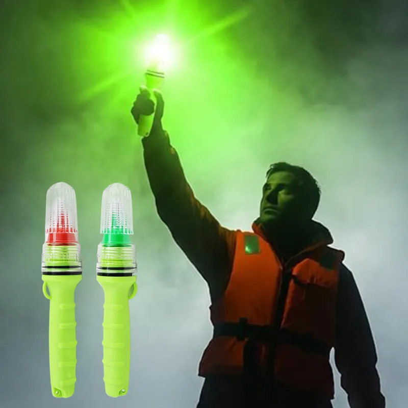 Signal Flare Kit - Tragbare wasserdichte Bootsleuchten, visuelles Notfallsignallicht für