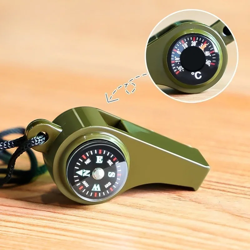 Emergency Whistle Loud - 3-in-1-Notfall-Sicherheitspfeife, laute Überlebenspfeife, mehrere Funktionen mit