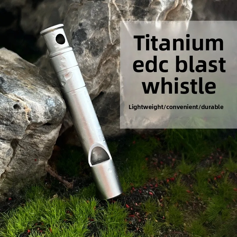 Emergency Whistle Loud - Titanlegierung Überlebenspfeife Laute Notfallpfeife Mini Tragbare
