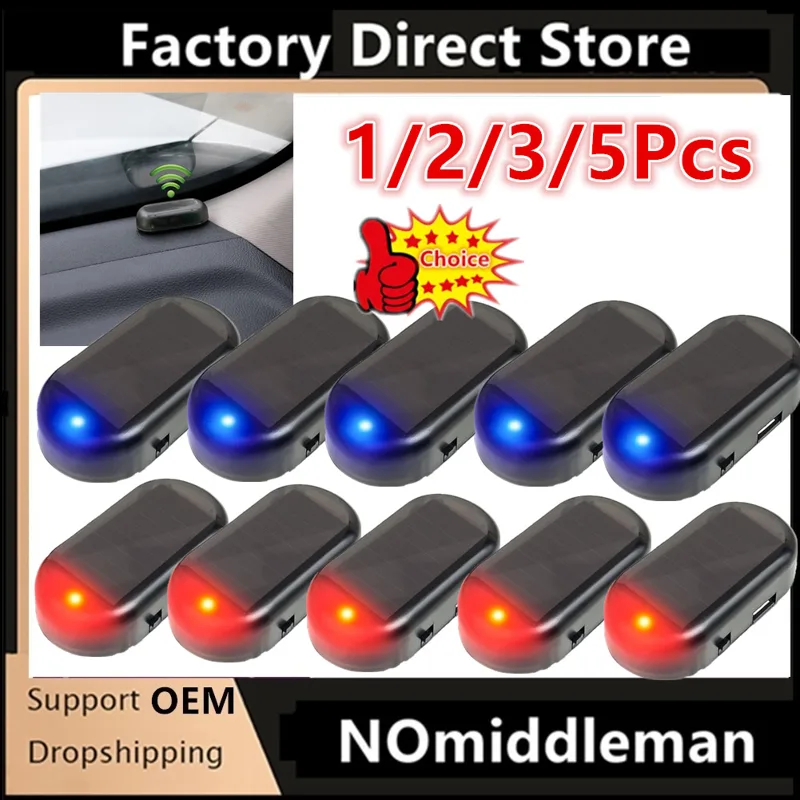 Sos Light Strobe - 1/2/3/5X Auto Gefälschte Sicherheit Licht Solar