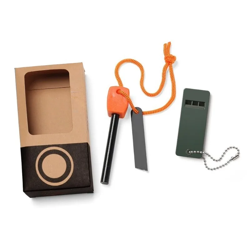 Magnesium Fire Starter - Camping-Feueranzünder-Set Magnesiumstab Überlebenspfeife Outdoor-Feueranzünder-Werkzeug 5-teilig