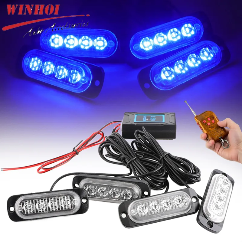 Sos Light Strobe - Kabellose LED-Warnleuchten für Autos, LED-Blitzleuchten, Blinkende