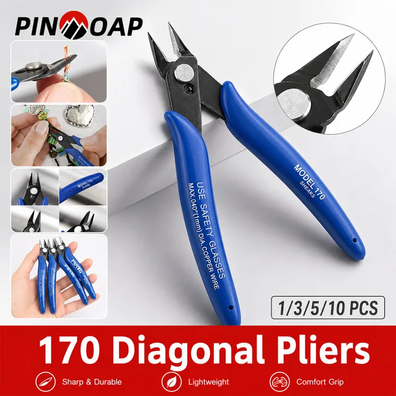 Multi Tool Plier - PINMOAP 170 Mehrzweckzange, Hochleistungs-Stahlhandwerkzeug, Drahtschneider, Greifzange
