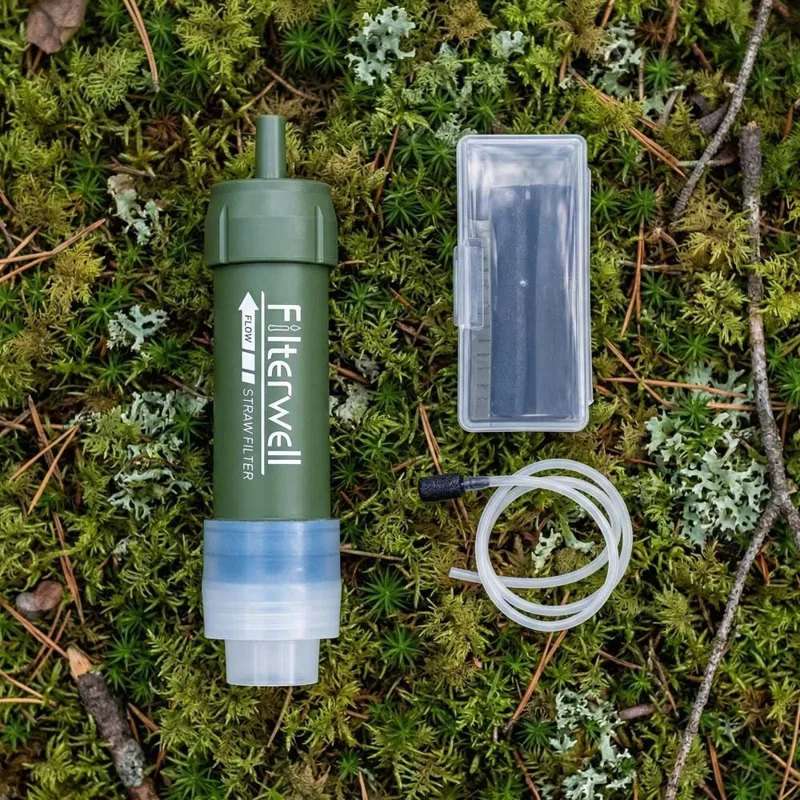 Water Purification Straw - Mini-Wasserfilter-Strohhalm: Trinkwasser-Reiniger für Direktverzehr, TUP-Strohhalm zur