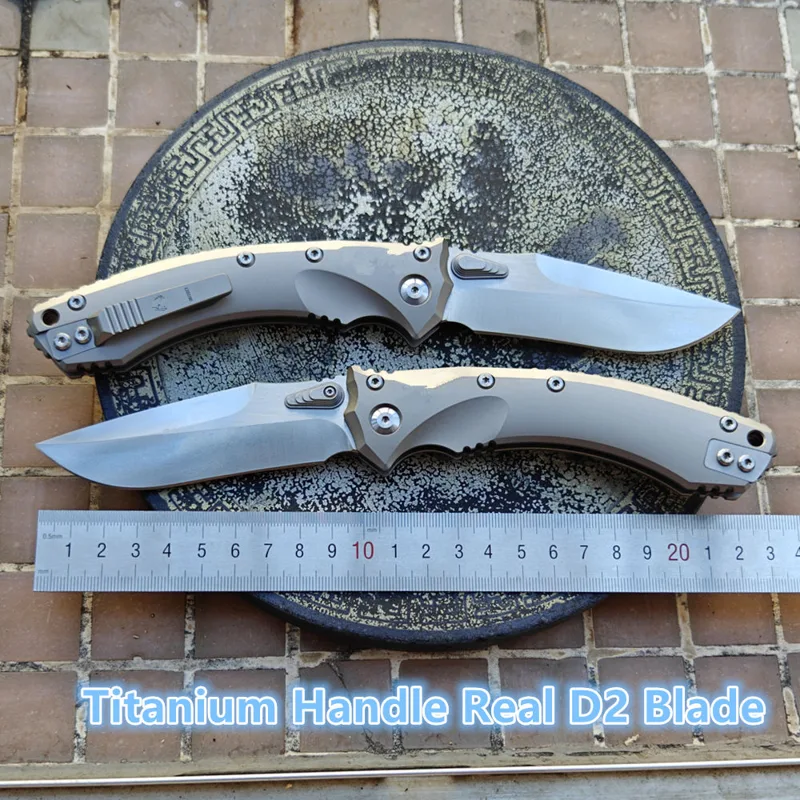 Bushcraft Knife Fixed - Mai's Real D2 Blade Amphibia Klappmesser