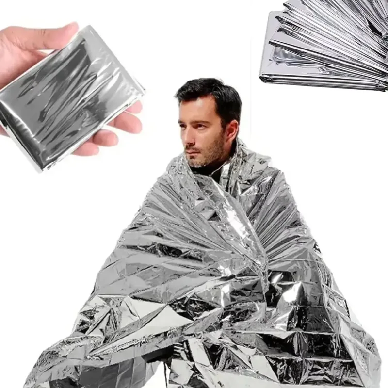 Survival Blanket Reflective - Wasserdichte Notfalldecke für den Außenbereich, thermisches