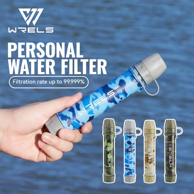 Water Purification Straw - WRELS Camping Outdoor Wasserfiltersystem Hochwertiges Westtune