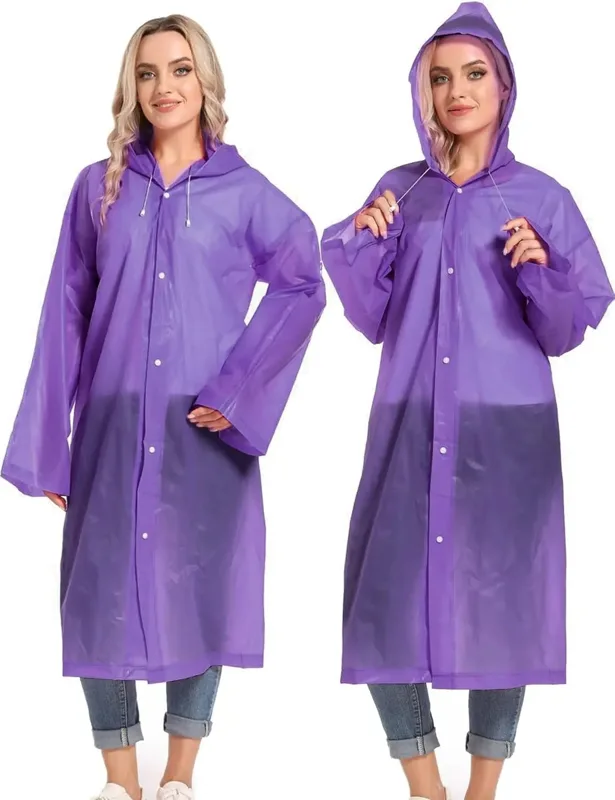 Emergency Poncho Rain - Wasserdichter Regenmantel für Outdoor-Aktivitäten, Tragbarer Erwachsenen-Poncho,