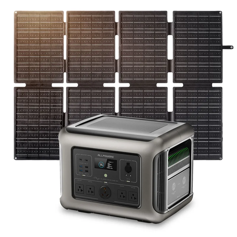 Solar Emergency Charger - ALLPOWERS R2500 Tragbare Powerstation 1920Wh Erweiterbar