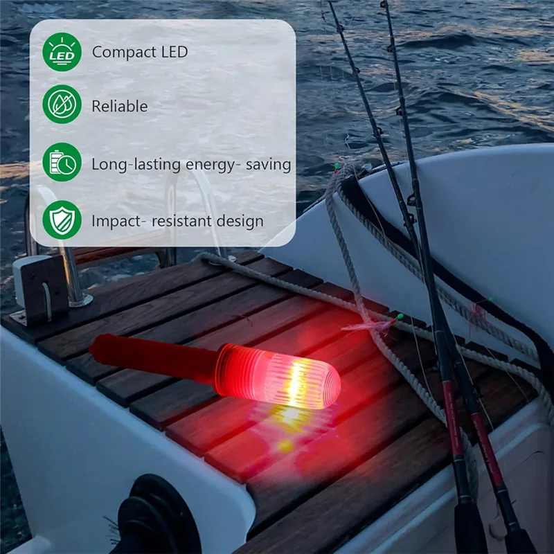 Signal Flare Kit - A93E-Notfallsignale 3-teiliges Bootsflares, Marine-LED-Flares, wasserdichtes Bootssicherheitsset