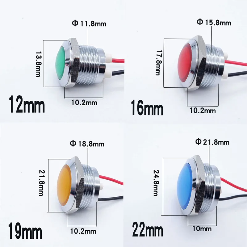 10 Stück 12/16/19/22 mm Metall – Signal Panel Orange Bewertung und Preis