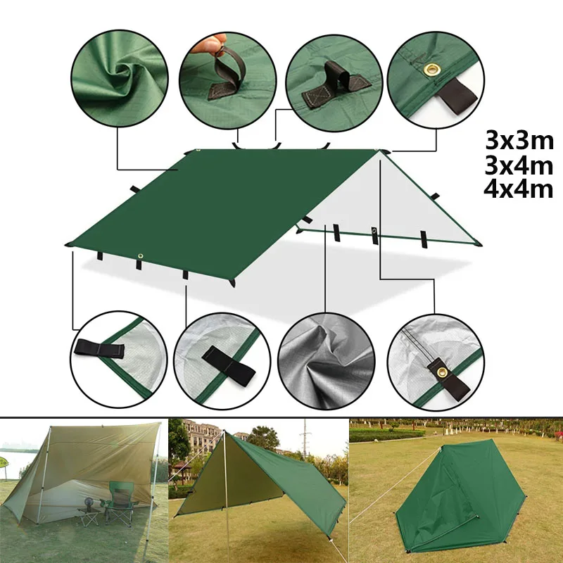 4x4m 4x3m 3x3m 19 Hänge punkte – Emergency Mylar Tent Bewertung und Preis