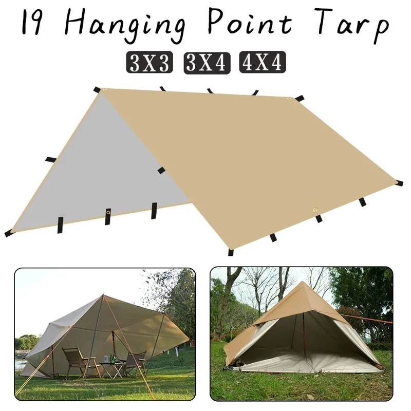 4x4m 4x3m 3x3m 19 Hänge punkte – Emergency Mylar Tent Bewertung und Preis