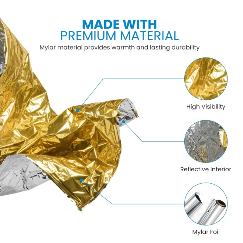 10er-Pack Goldene Reflektieren – Survival Blanket Reflective Bewertung und Preis