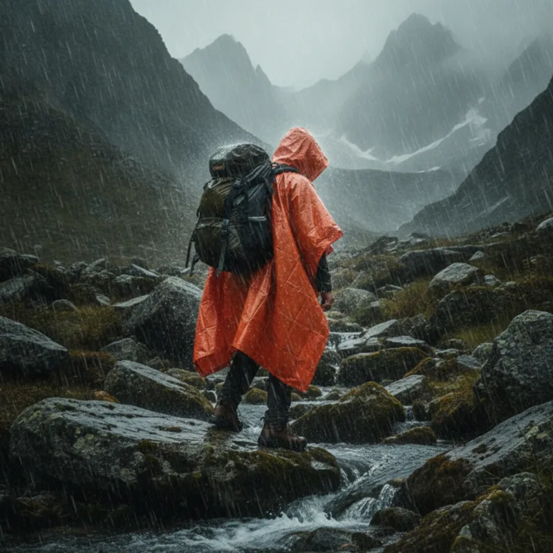Regenponcho mit Kapuze, winddi – Emergency Poncho Rain Bewertung und Preis