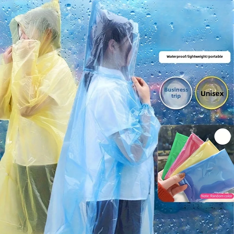 5/10 Stück Einweg-Regenmantel, – Emergency Poncho Rain Bewertung und Preis
