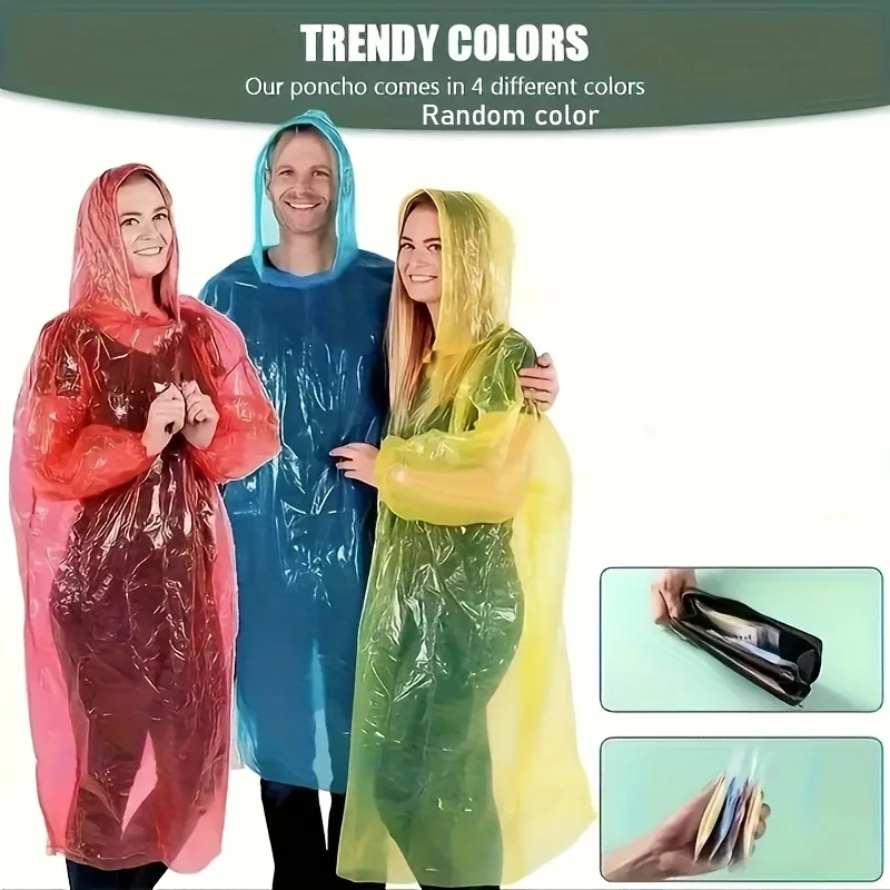 5/10 Stück Einweg-Regenmantel, – Emergency Poncho Rain Bewertung und Preis