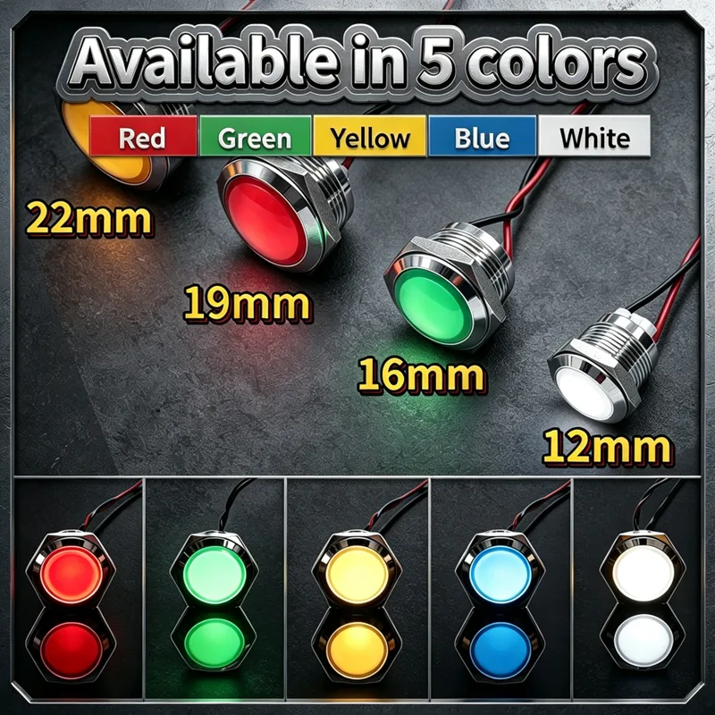 12mm 16mm 19mm 22mm Metall-LED – Signal Panel Orange Bewertung und Preis