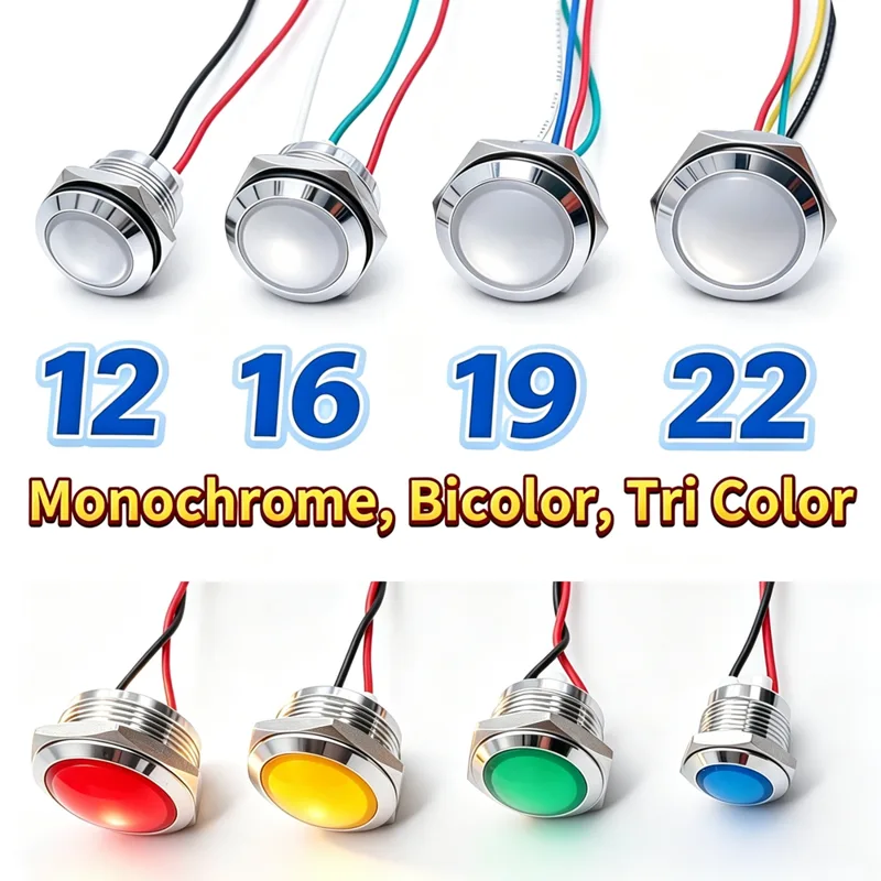 12mm 16mm 19mm 22mm Metall-LED – Signal Panel Orange Bewertung und Preis