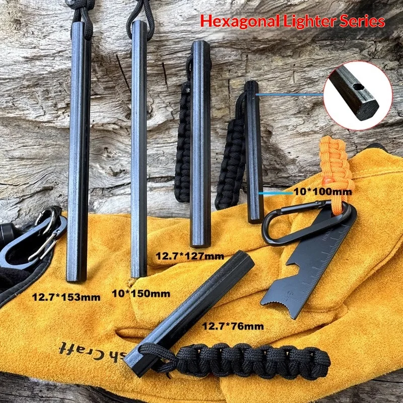 Handgewebter Seil-Sechskant-Fe – Magnesium Fire Starter Bewertung und Preis