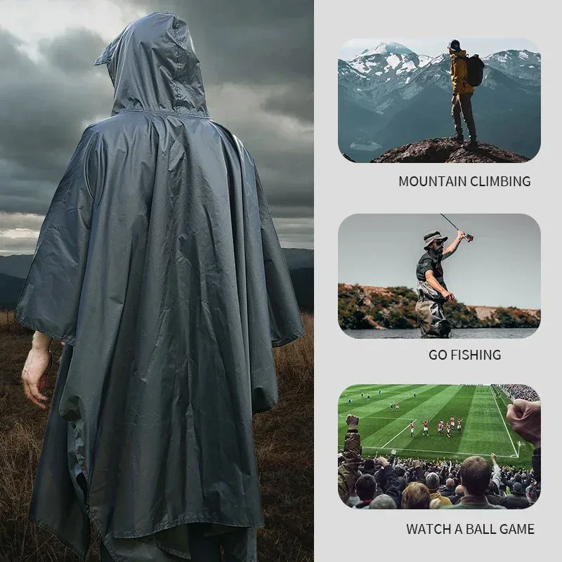 Outdoor 3-in-1-Militär-Regenma – Emergency Poncho Rain Bewertung und Preis