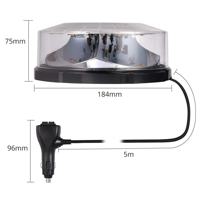 Gelbe 24 LED Auto-Dachleuchte  – Sos Light Strobe Bewertung und Preis