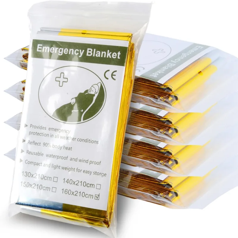 5 Stück Zweifarbige Silber-Gol – Survival Blanket Reflective Bewertung und Preis