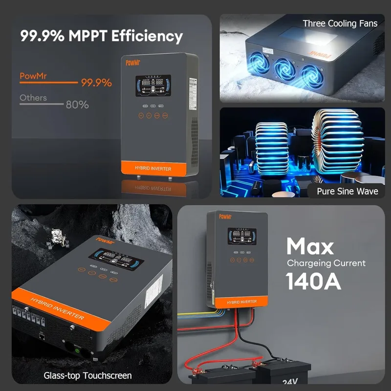 PowMr USA 4000W 24V Hybrid-Sol – Solar Emergency Charger Bewertung und Preis