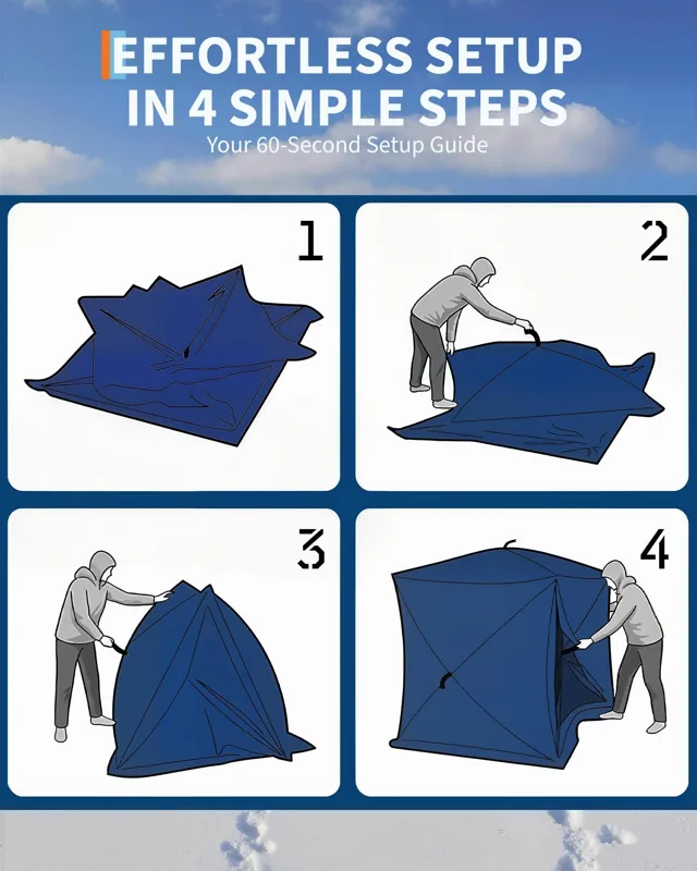 Pop-Up-Eisfischerzelt im Hub-S – Emergency Mylar Tent Bewertung und Preis