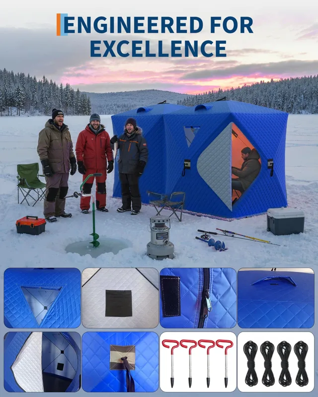 Pop-Up-Eisfischerzelt im Hub-S – Emergency Mylar Tent Bewertung und Preis