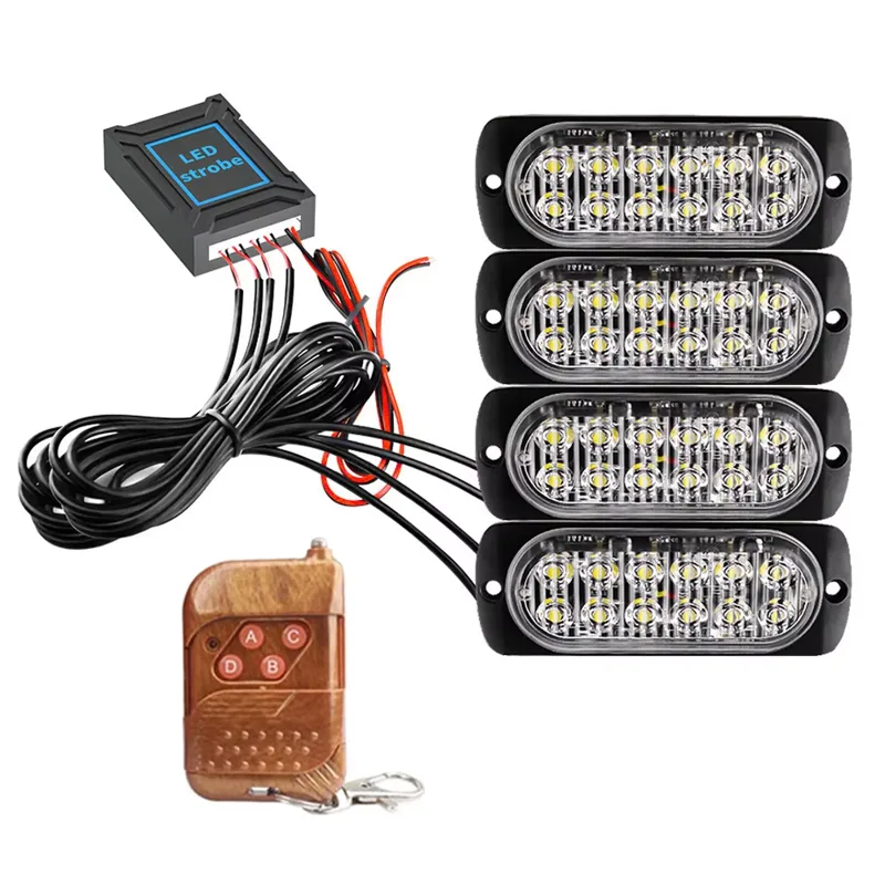 4x12 LED Fernbedienbare Auto-B – Sos Light Strobe Bewertung und Preis