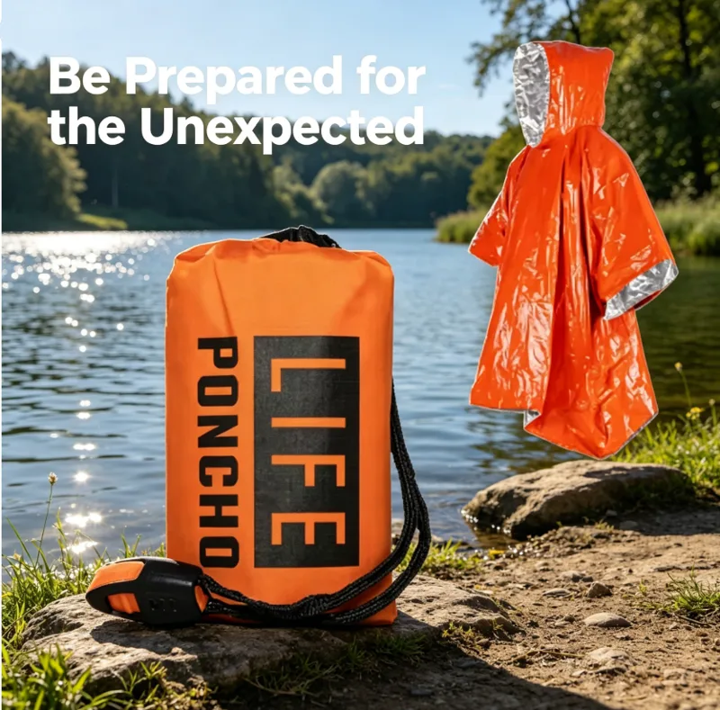 3-in-1 Thermo-Notfall-Regenpon – Emergency Poncho Rain Bewertung und Preis