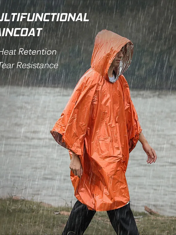 3-in-1 Thermo-Notfall-Regenpon – Emergency Poncho Rain Bewertung und Preis