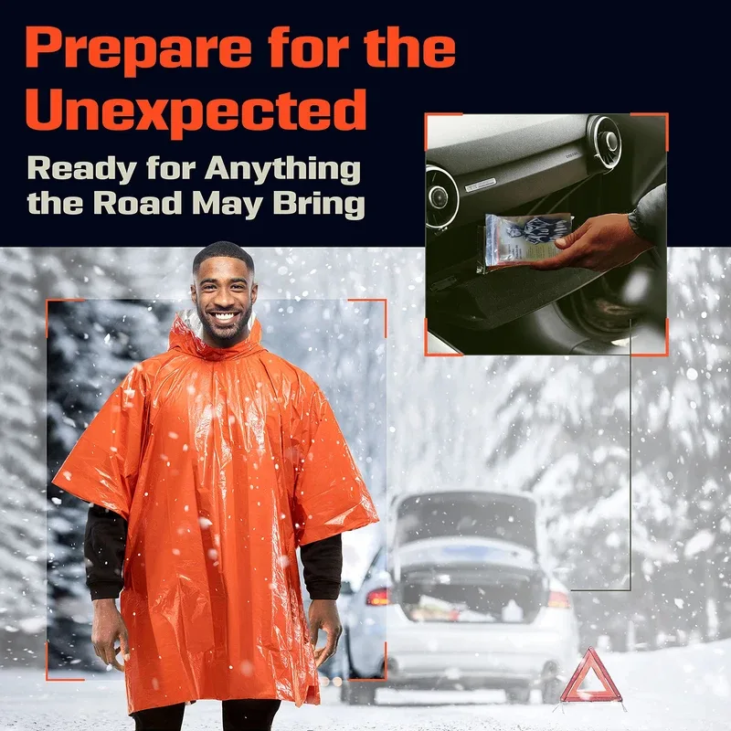 Aluminiumbeschichteter Kapuzen – Emergency Poncho Rain Bewertung und Preis