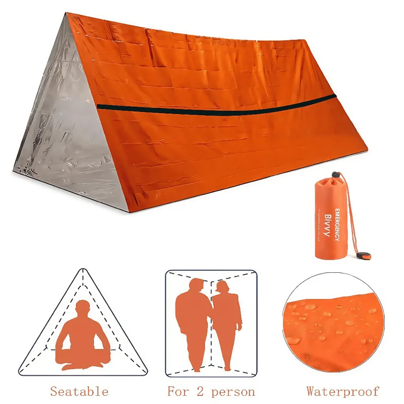 2-Personen Notfall-Überlebensu – Emergency Mylar Tent Bewertung und Preis