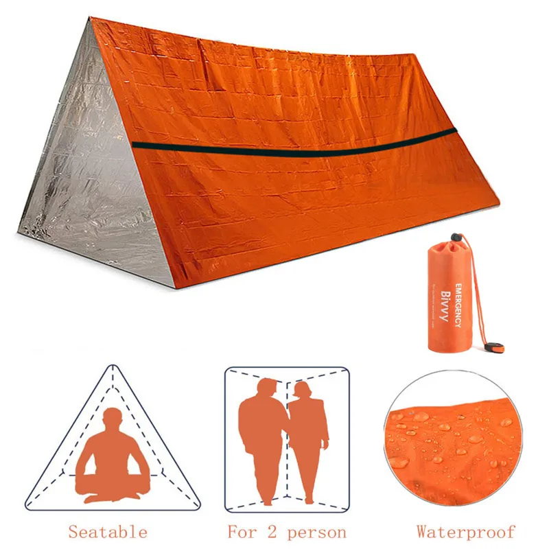 2-Personen-Notfallschutz, Biwa – Emergency Mylar Tent Bewertung und Preis