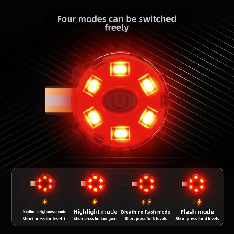 USB-Aufladbare LED-Helm-Rückle – Sos Light Strobe Bewertung und Preis