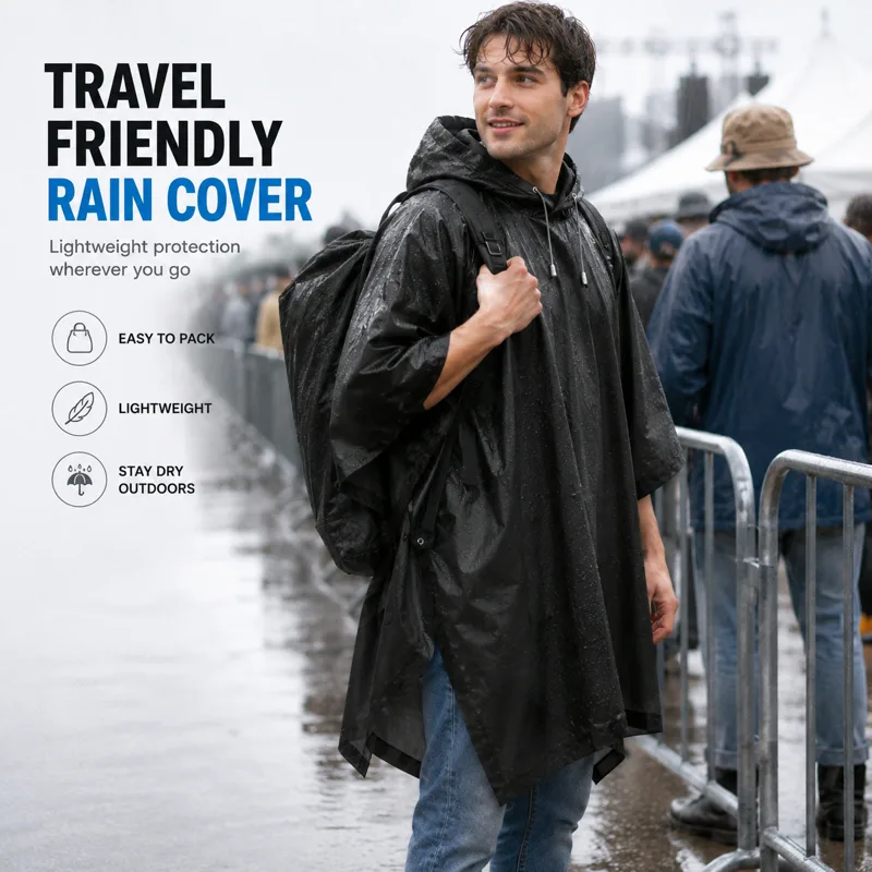3-in-1 wasserdichter Outdoor-P – Emergency Poncho Rain Bewertung und Preis