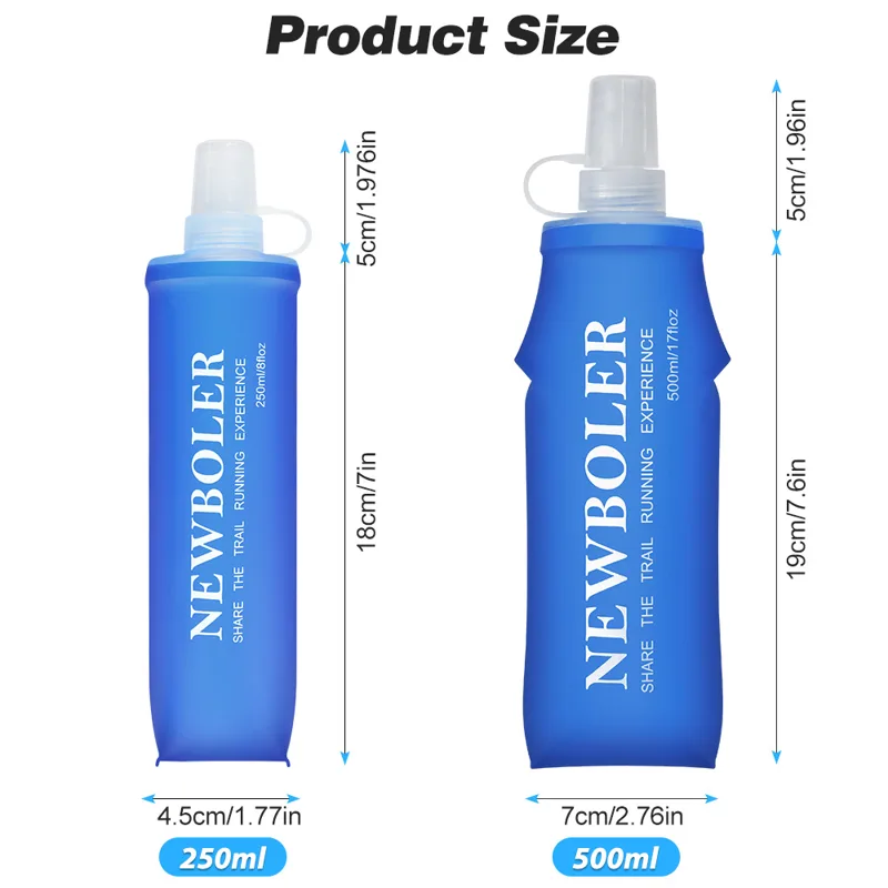 NEWBOLER 150 ml 250 ml 500 ml  – Water Bag Collapsible Bewertung und Preis