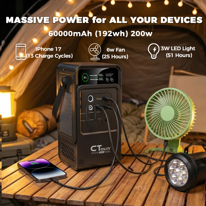 CTOLITY AP200 AP1000 Tragbare  – Solar Emergency Charger Bewertung und Preis